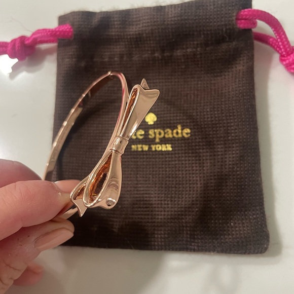 Kate Spade Rose Gold Bow Bangle - Picture 3 of 4